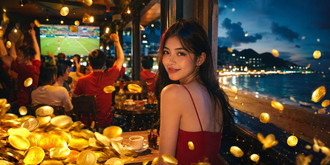 Người chơi xem tỷ lệ kèo trận đấu tại quán cà phê Vũng Tàu